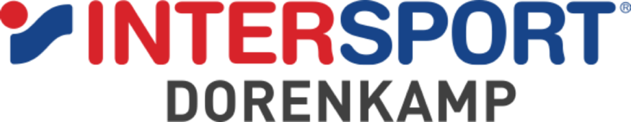 Logo mit dem Text "INTERSPORT DORENKAMP" in blauer und roter Schrift.