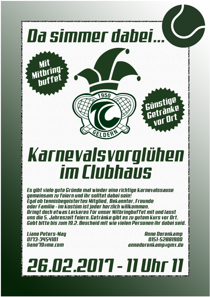 Karneval Einladung 2017
